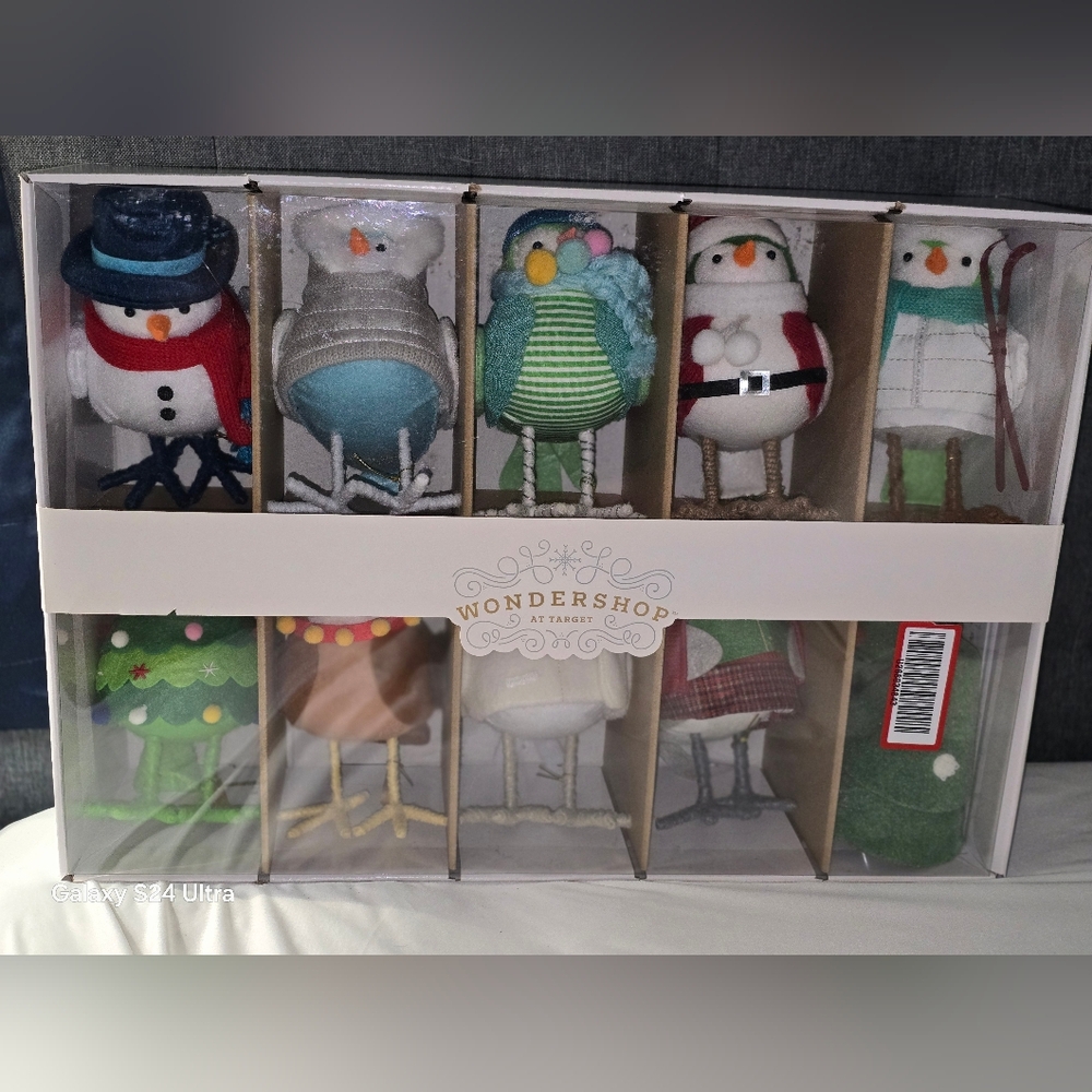 Target Feather Friends Wondershop Festive Bird Ornament Collection * 2024 * NIB